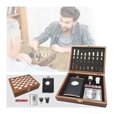 Miniatura 2 de SET DE LICORERA Y AJEDREZ